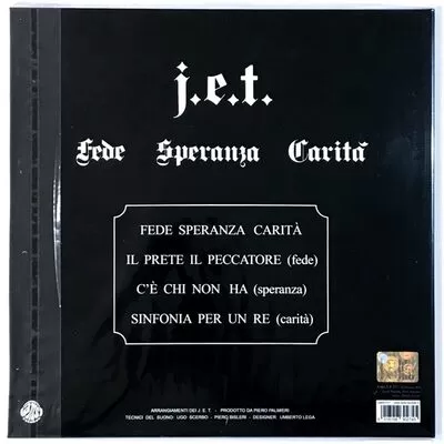 J.E.T. - Fede Speranza Carita LP AMSLP027