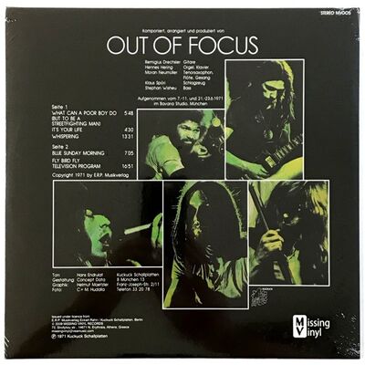 Out Of Focus - Out Of Focus LP MV005