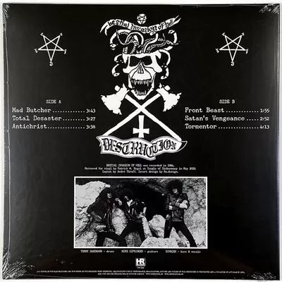 Destruction - Bestial Invasion Of Hell LP HRR 822LP spl