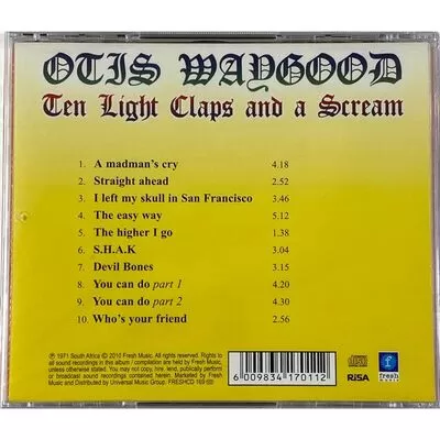 Otis Waygood - Ten Light Claps And A Scream CD FreshCD169