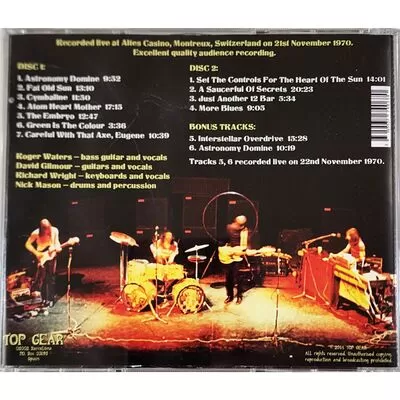 Pink Floyd - Live In Montreux 1970 2-CD TOP 15