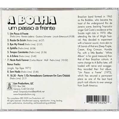A Bolha - Um Passo A Frente CD Lion 629