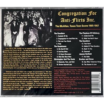 Various Artists - Congregation For Anti-Flirts Inc. (The McAllen, Texas Teen Scene 1965-1967) CD CICD-991