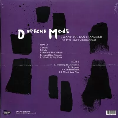 Depeche Mode - I Want You San Francisco USA 1994 LP JACK010