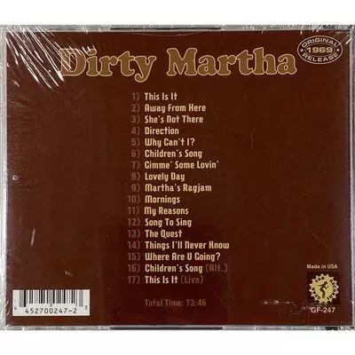 Dirty Martha - This Is It CD GF-247