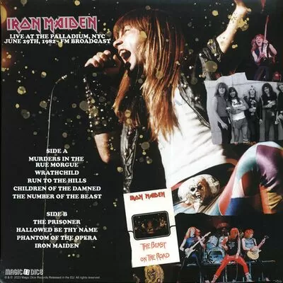 Iron Maiden - Greetings From Times Square NYC 1982 LP MGDC 014